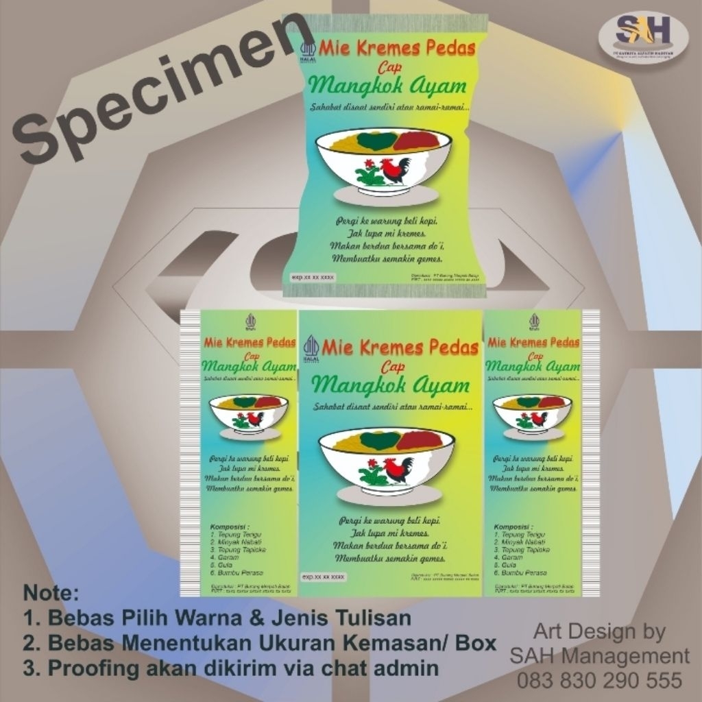 Desain Kemasan Kantong Plastik atau Kertas