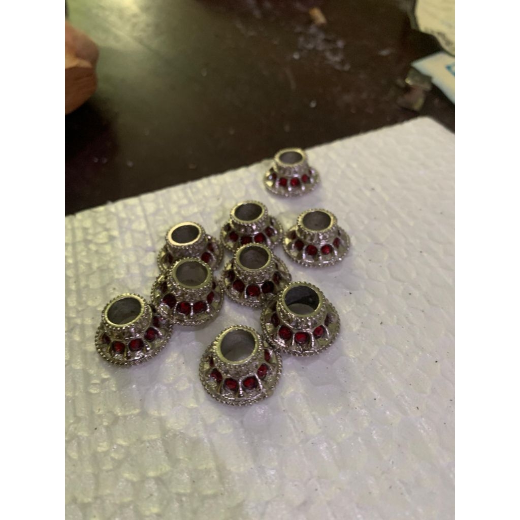 mendak warangka sepuh perak bahan logam termurah