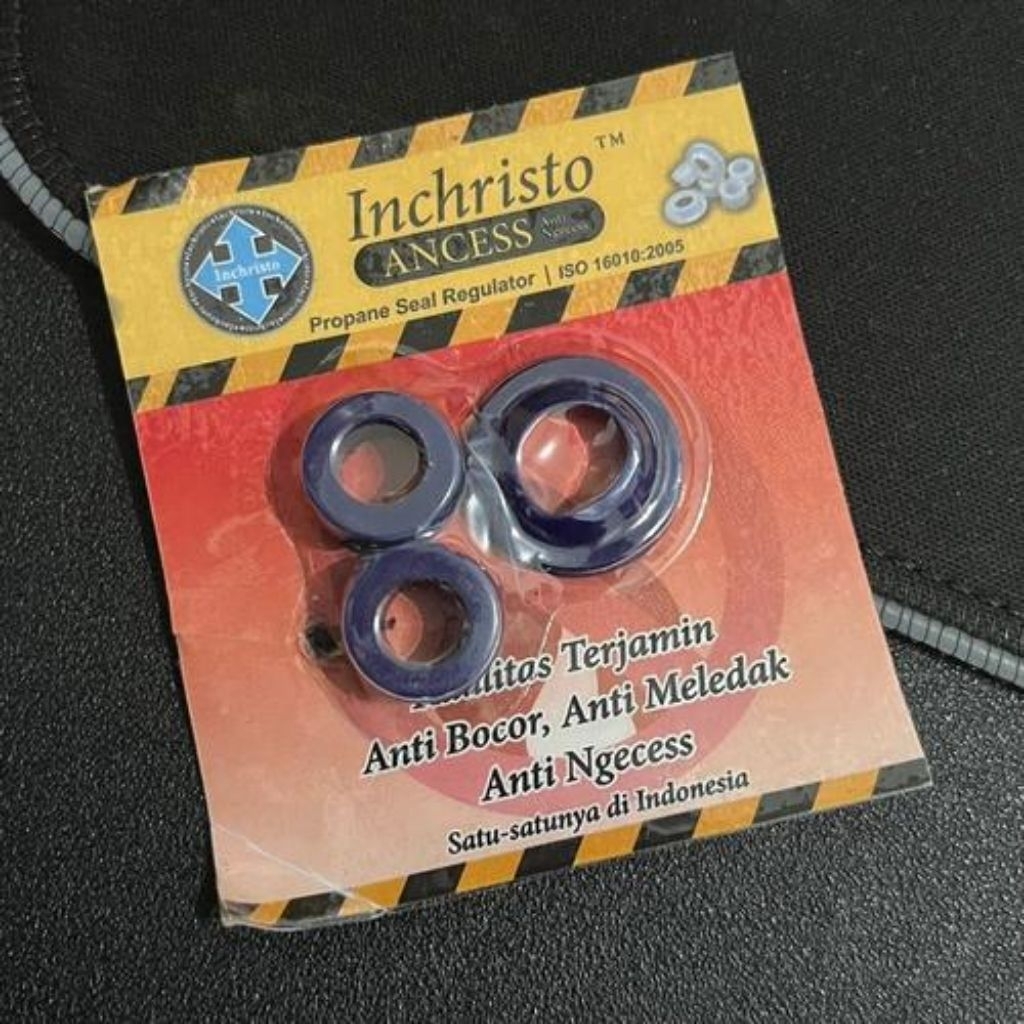 Karet regulator dan tabung gas inchristo
