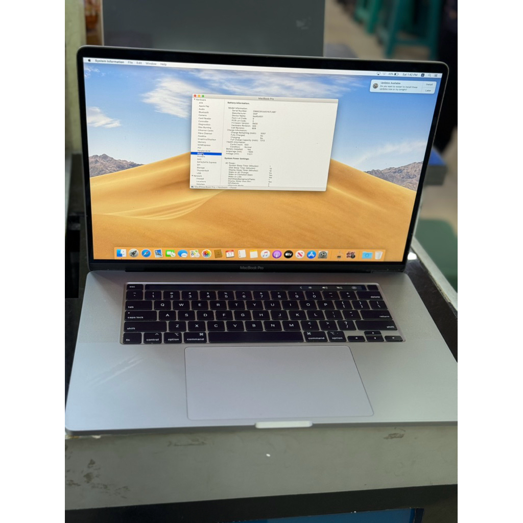 MACBOOK PRO CORE I7 16 INCH 4K 2019