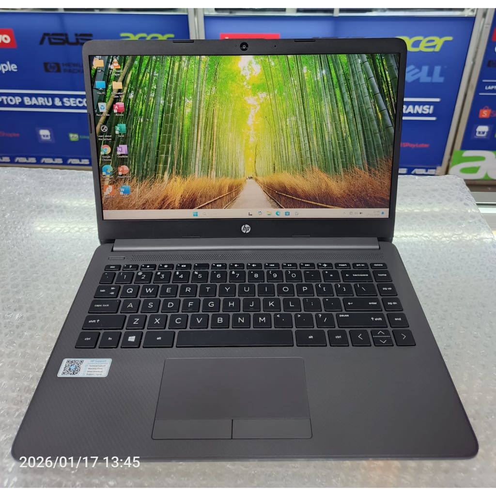 Laptop HP AMD Athlon SILVER Ram 4 GB SSD 512 GB Windows 11 Siap Pakai