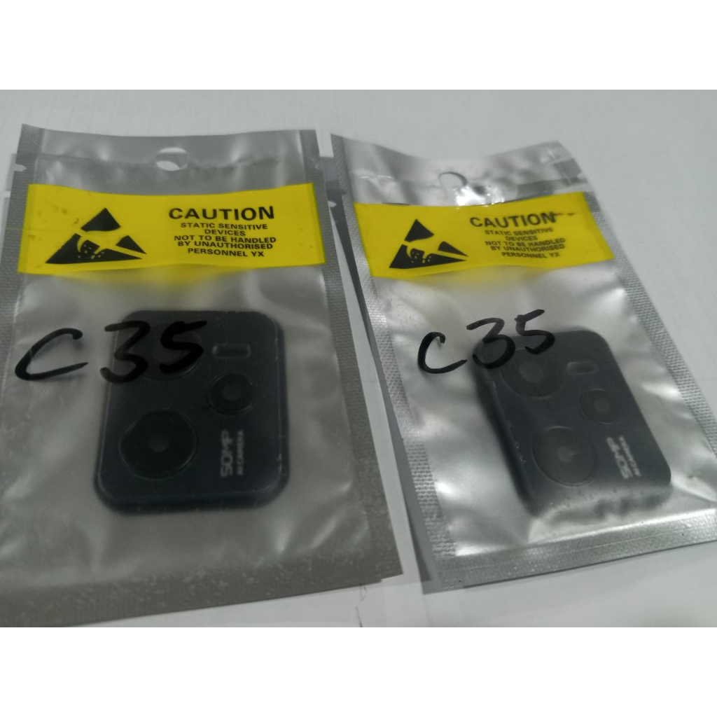 Lensa kamera + rinf kamera Realme C35 Hitam