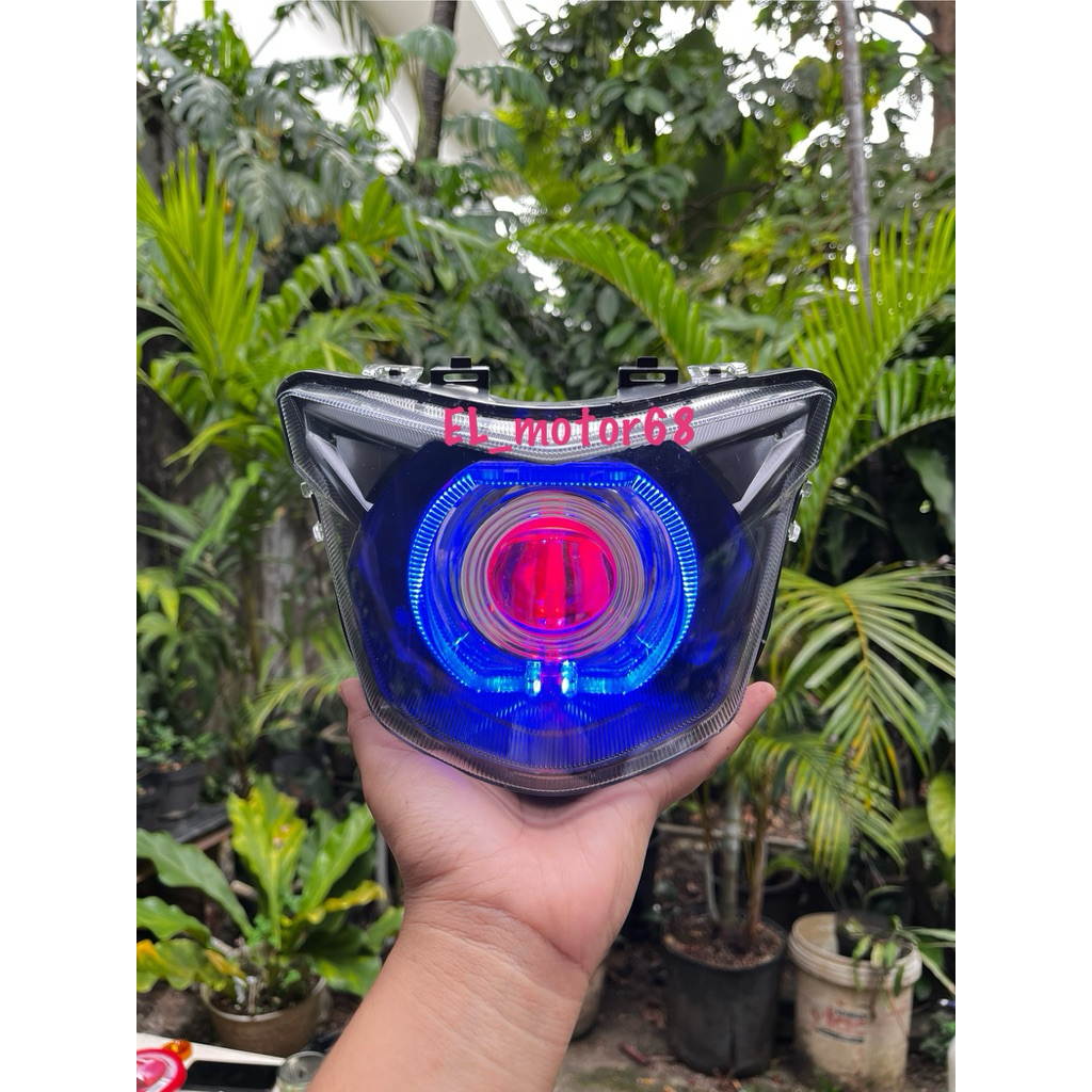 LAMPU DEPAN MX KING V1 BILED BILLED PROJIE 4INC SET REFLEKTOR