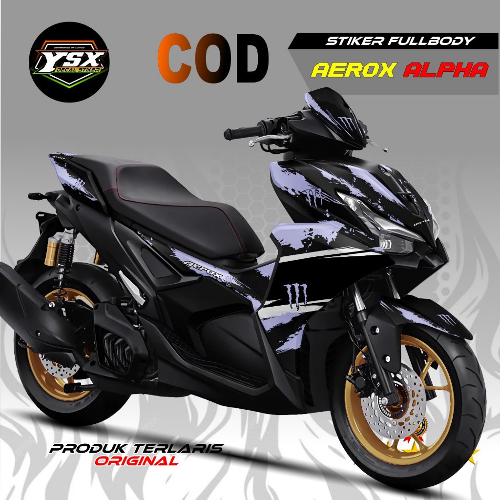 Decal Aerox Alpha Sticker Fullbody Monster