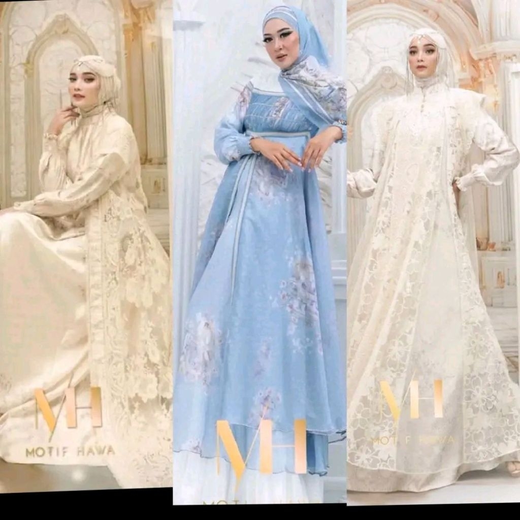 READY [MOTIF HAWA] GAMIS SYARI PREMIUM/SET DRESS “COIN MEMORY LUCIANA SERIES” BY MOTIF HAWA