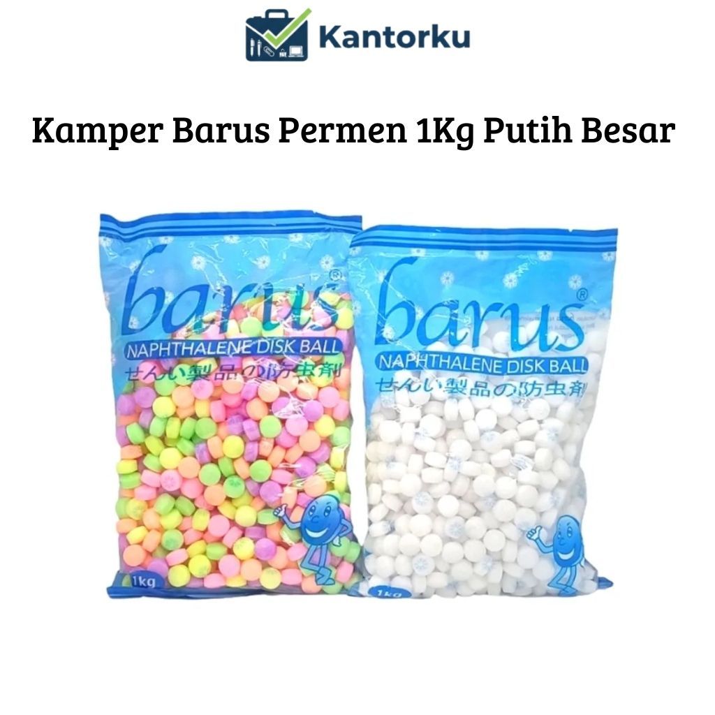 Kamper Barus Permen 1Kg Putih Besar | Pengharum Lemari Anti Jamur & Serangga