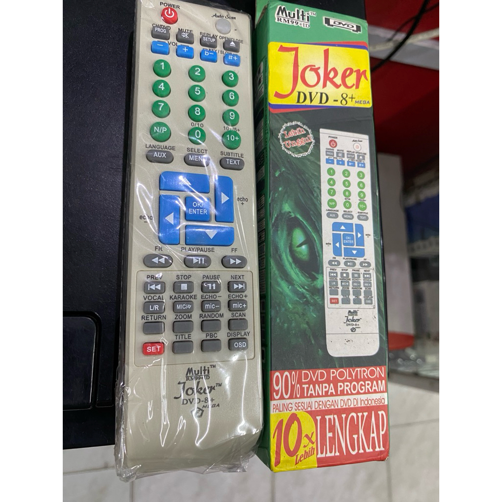 REMOTE JOKER DVD 8+ MULTI RM99+ID