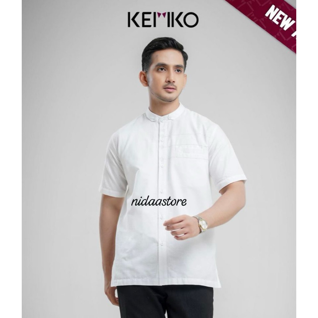 Rabbani - baju koko pria KEMKO DHINATA PUTIH PDK