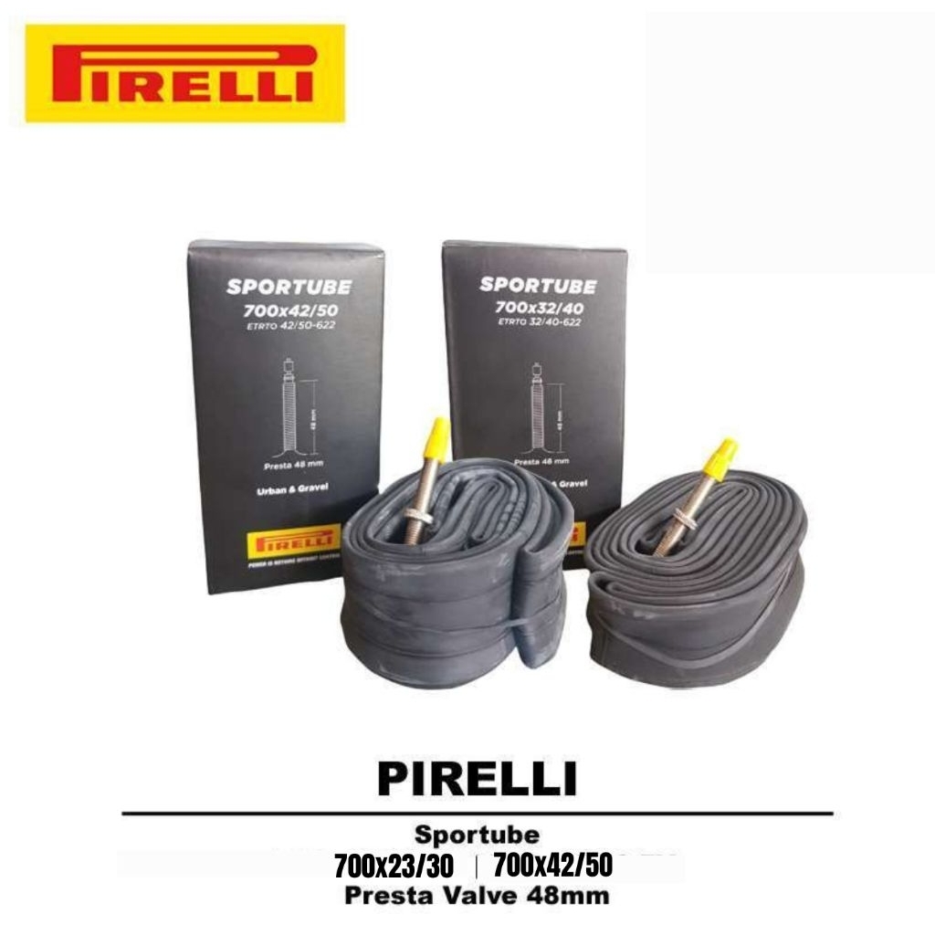 Ban Dalam Pirelli 700x23/30 - 700x42/50 Presta 48mm