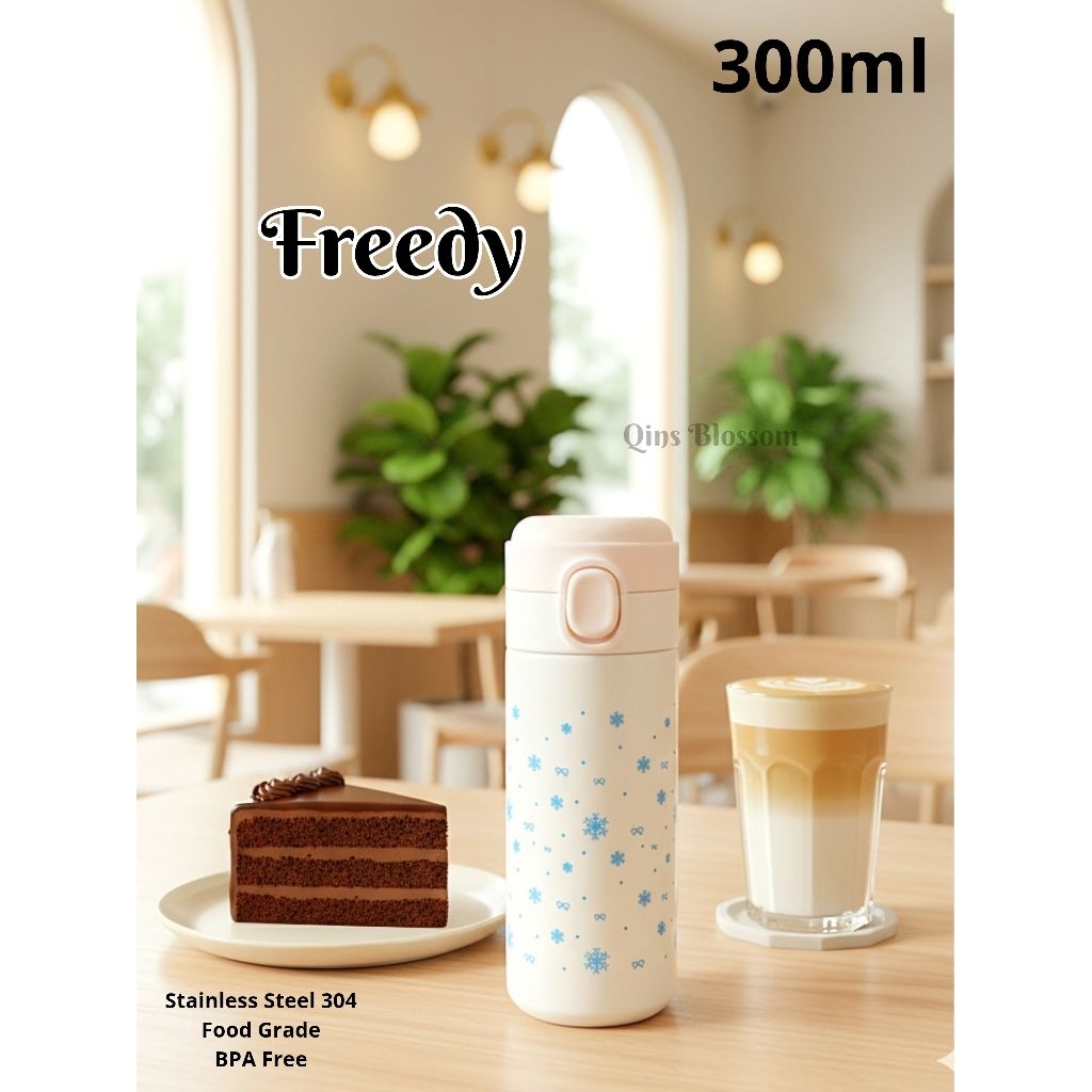 Tumbler Kopi 300ml, Tumbler Stainless Steel 304, Botol Minum Anak, Tumbler Anak, Tumbler Portable, T