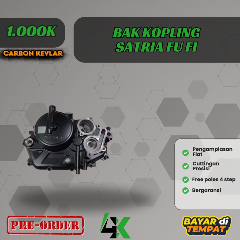 Bak Kopling Satria Fu Fi Carbon Kevlar