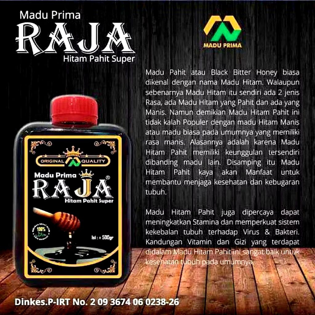 Madu Hitam Pahit RAJA 500 gram | Madu Hitam Pahit Super