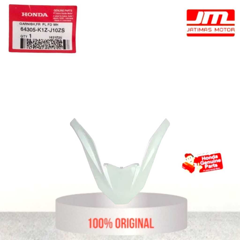 64305-K1Z-J10ZS Garnish front tameng panel lampu depan pcx 160 2022-2024 PUTIH MUTIARA