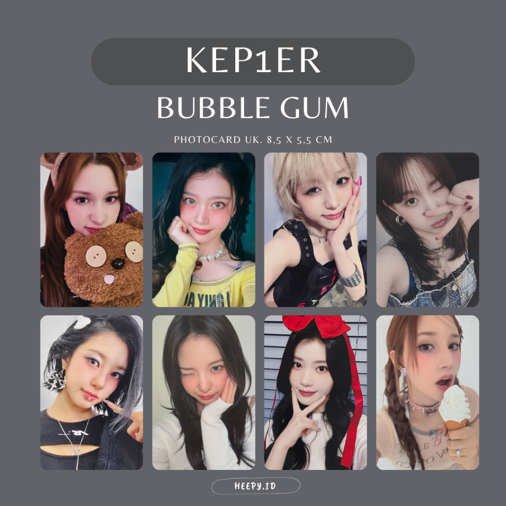 [KEP1ER] UNOFFICIAL PHOTOCARD  KEP1ER BUBBLE GUM