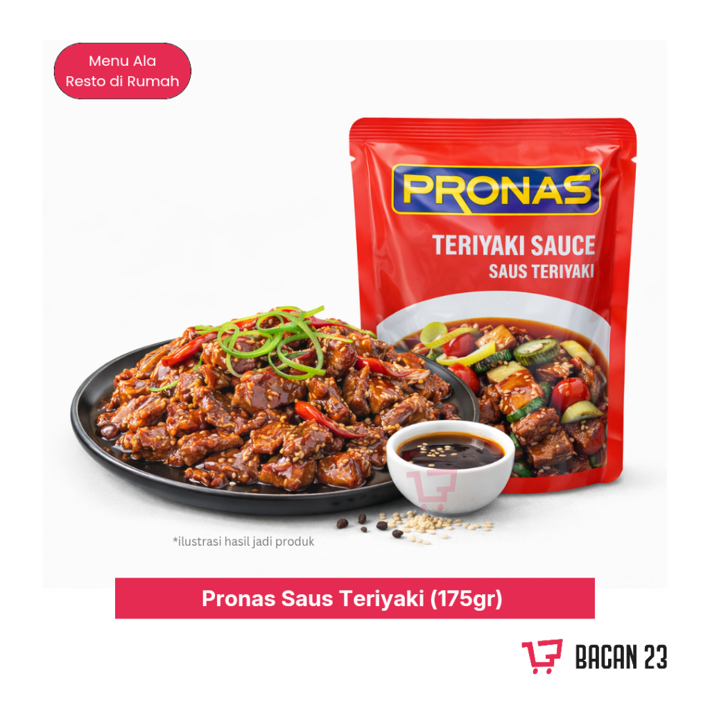 Pronas Saus Teriyaki 175gr | Saus Teriyaki Siap Pakai