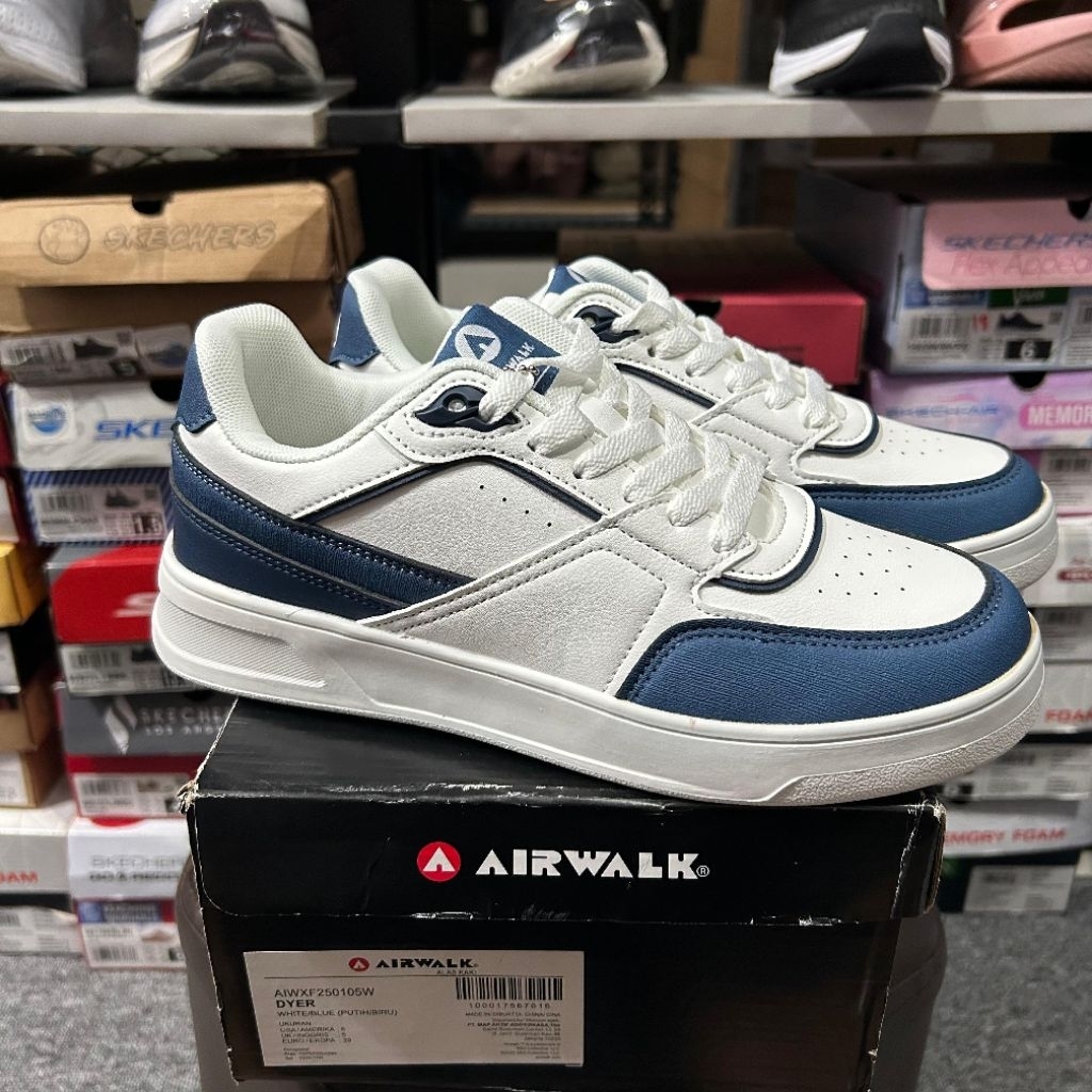 SEPATU SNEAKERS PRIA AIRWALK DYER WHITE BLUE