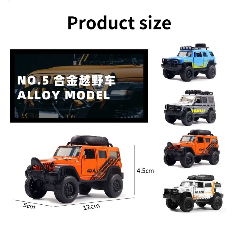 1:36 Mobil Miniatur Diecast Model Buggy / Miniatur Mobil Jeep Miniatur Mobil Anak