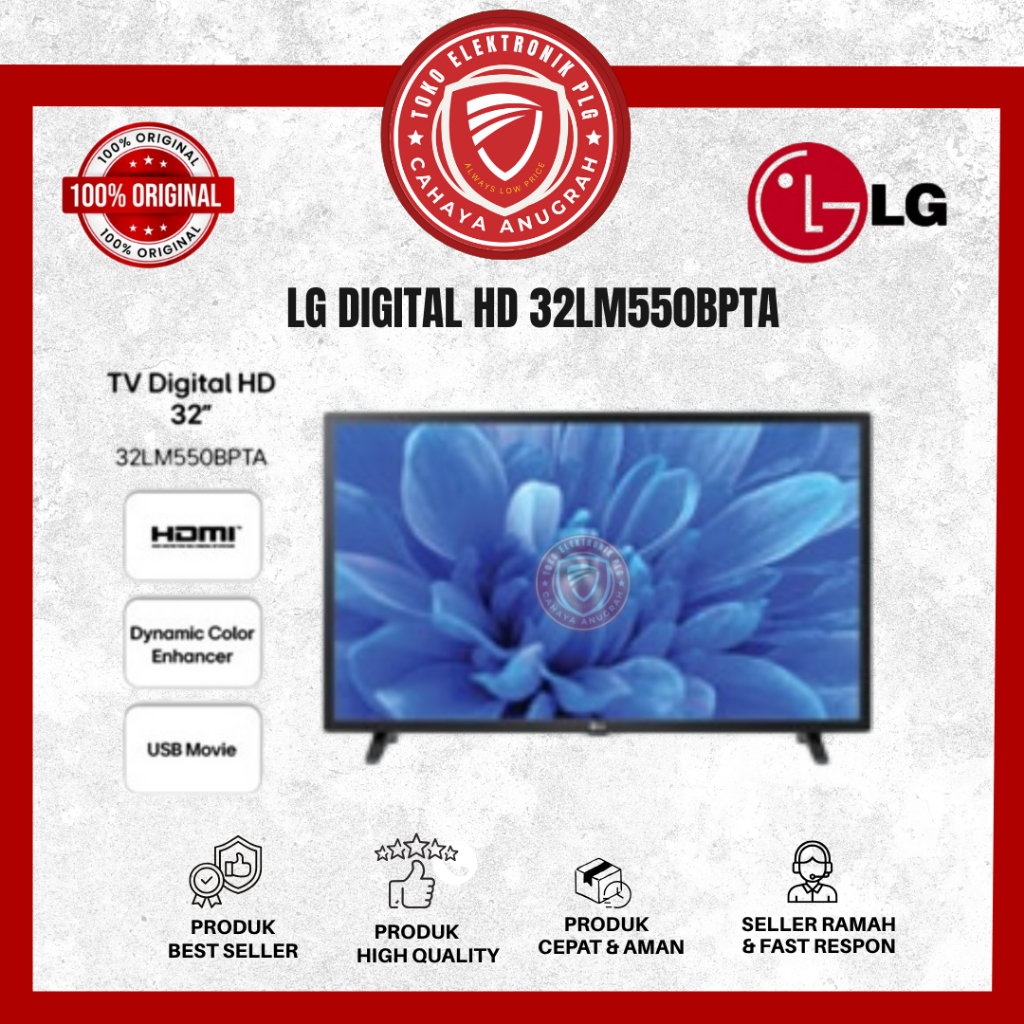 TV LED LG Digital 32 Inch LG 43 Inch LG - 32LM550/43LM550 GARANSI RESMI