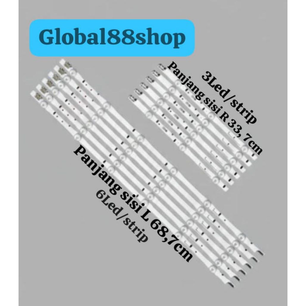 BACKLIGHT TV SAMSUNG 58 Inch UA48J5100 UA48J5500 UA48H5100 UA48H5500 UA48H5150