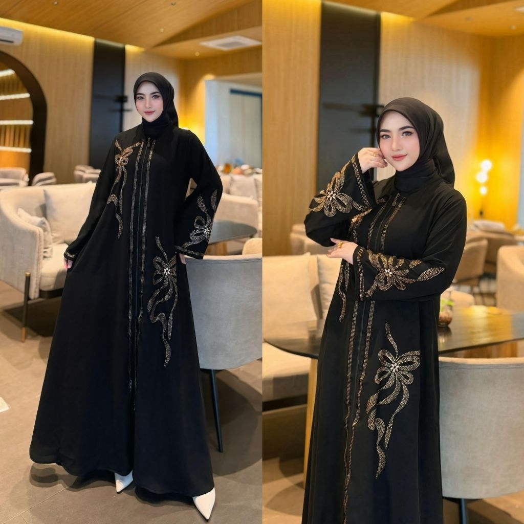 GAMIS ABAYA MESIR 04//GAMIS ABAYA MESIR//GAKIS HITAM TURKEY