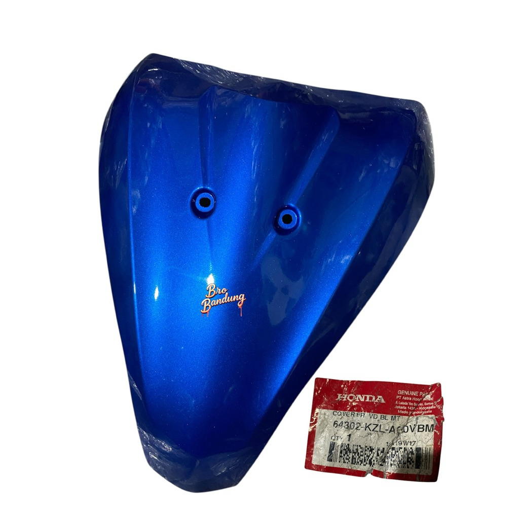 64302 KZL A00VBM Cover Tameng dada panel depan atas FR Spacy warna  BIRU 64302-kzl-a00vbm