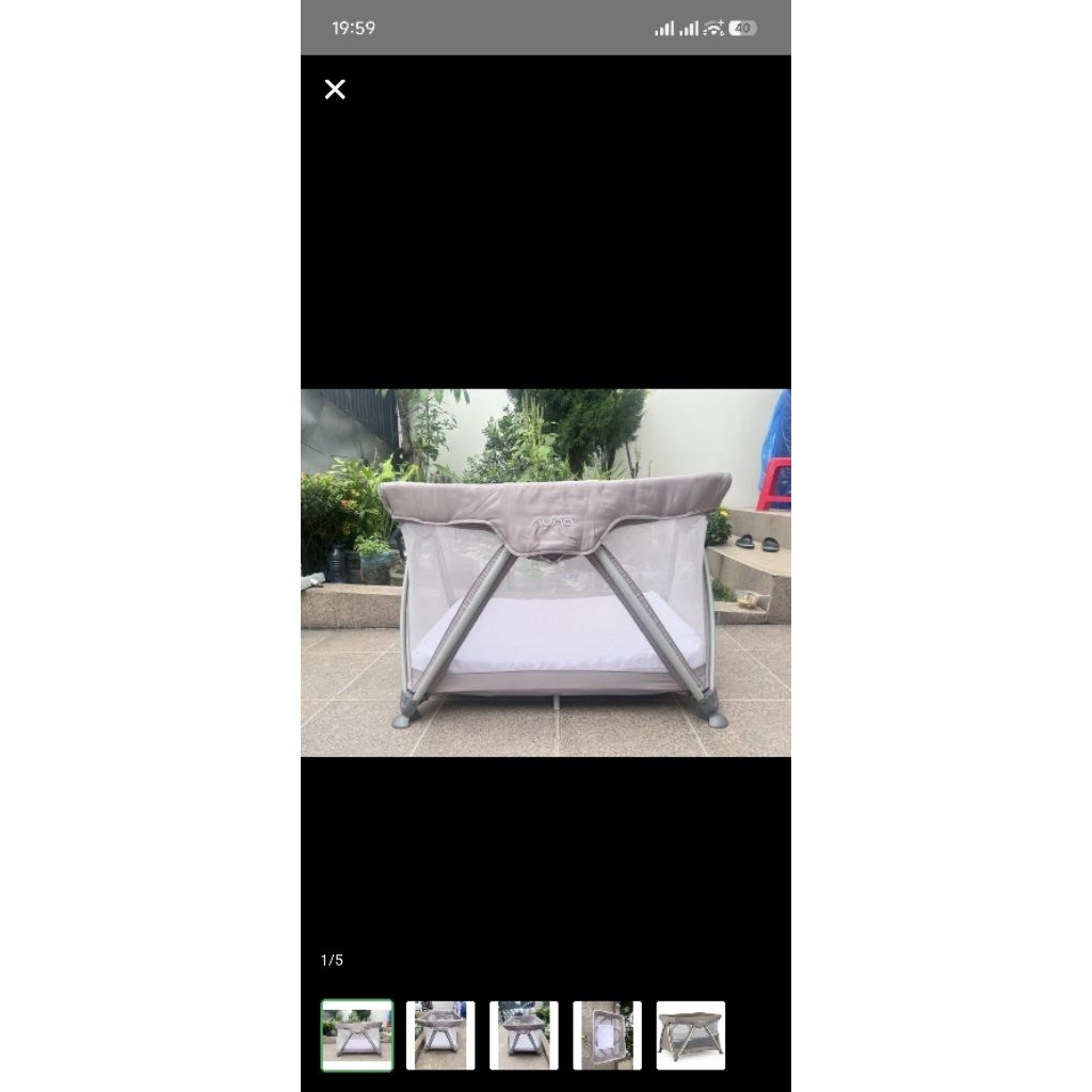 ranjang bayi baby box tempat tidur bayi anak sena warna safari original second like new bekas berkua