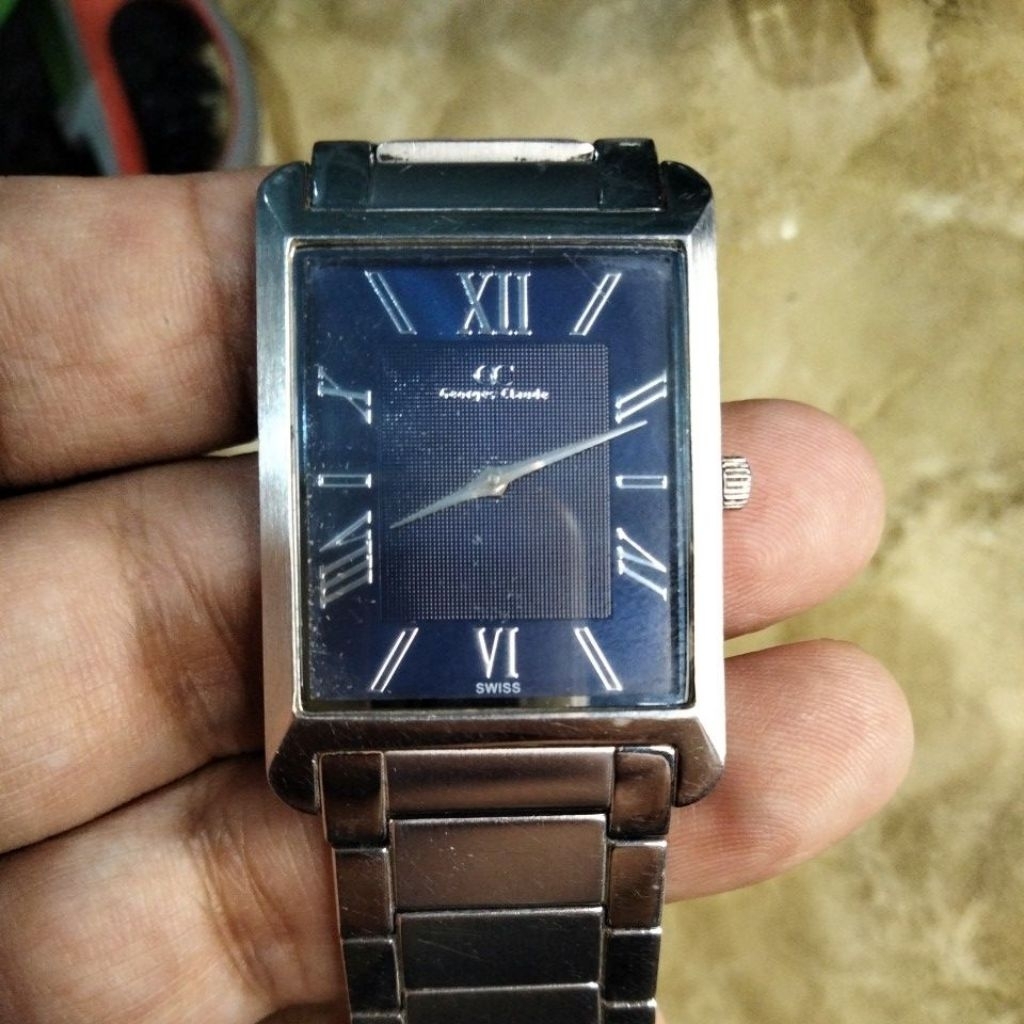 Jam Georges Claude Tank vintage blu dial