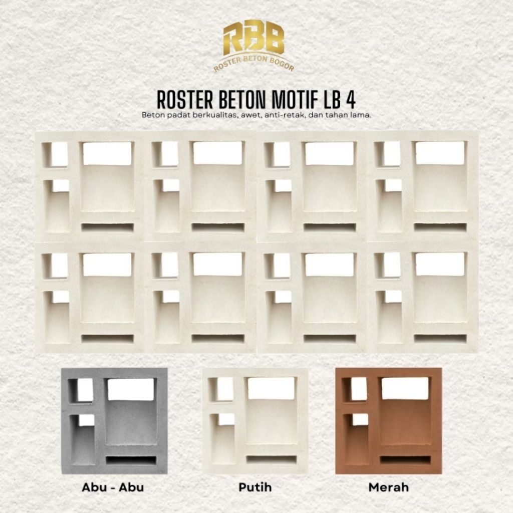 Roster beton motif LB 4