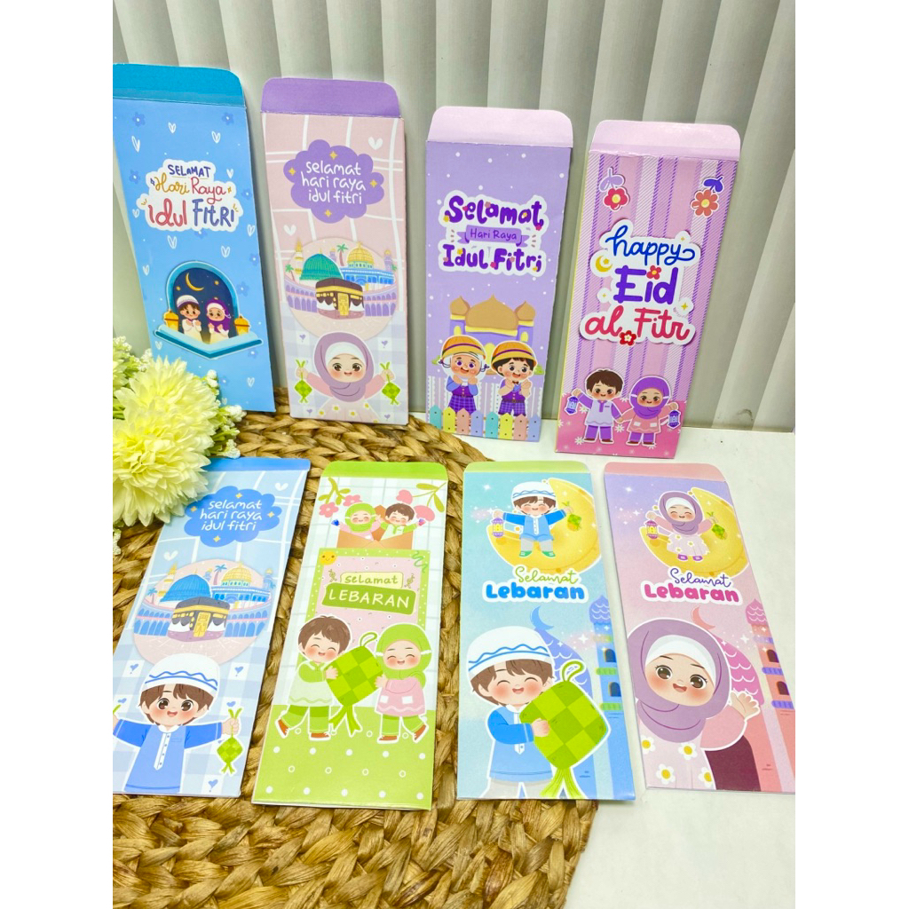 AMPLOP LEBARAN ISI 10PCS | amplop lebarn jumbo warna pastel amplop lebaran unik amplop lebaran uang 