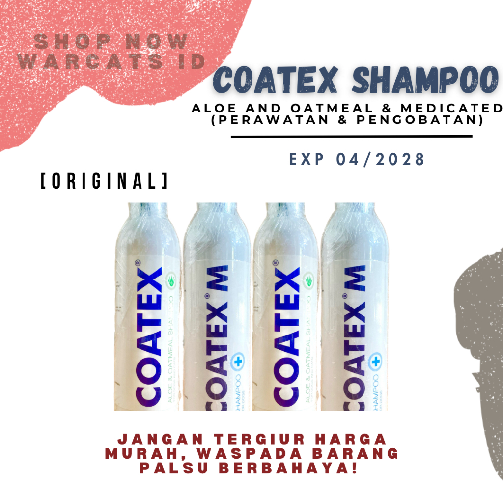 Vetplus - Coatex Shampoo Anjing dan Kucing (1 Botol)
