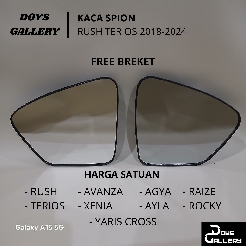 Kaca spion mobil Rush Terios Avanza Xenia Agya Ayla Rocky Raize Yaris cross tahun 2018-2024 harga sa