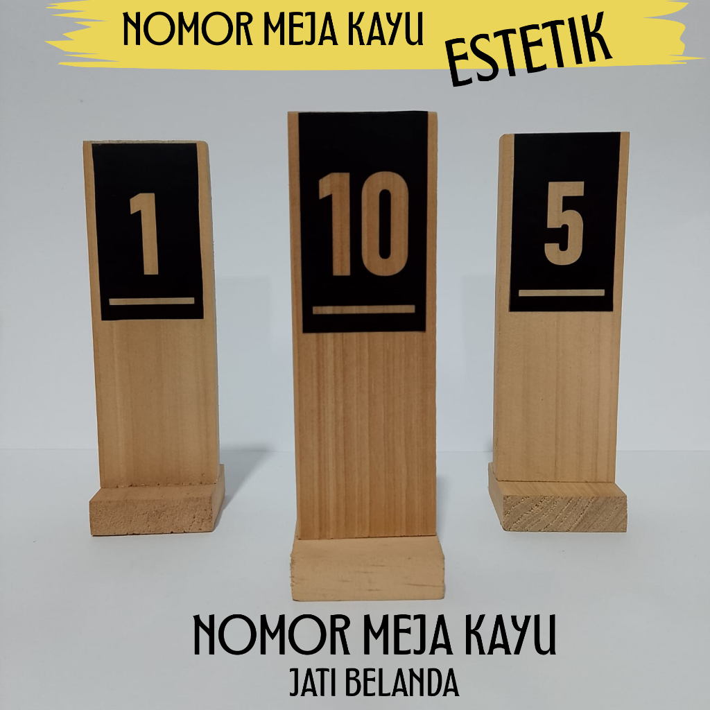NOMOR MEJA KAYU JATI BELANDA MINIMALIS ESTETIK