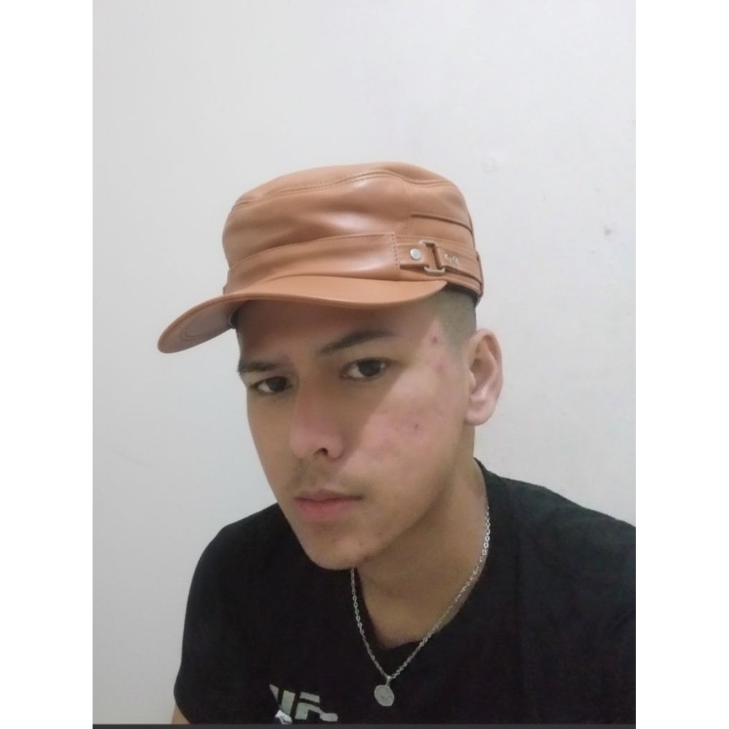 Topi Komando Kulit Asli Domba