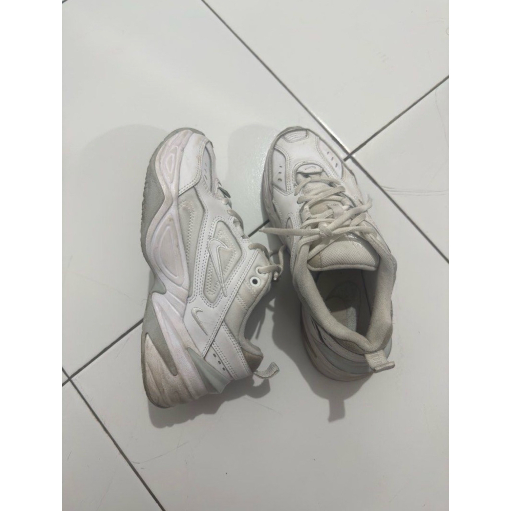 preloved nike m2k tekno womens white pure platinum original resmi
