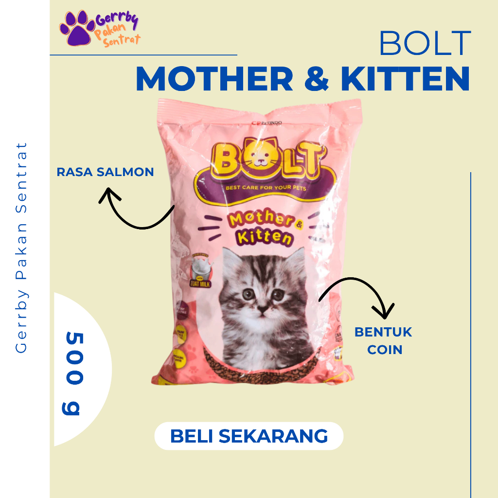 Bolt Mother Kitten Salmon 500gr Dry Food