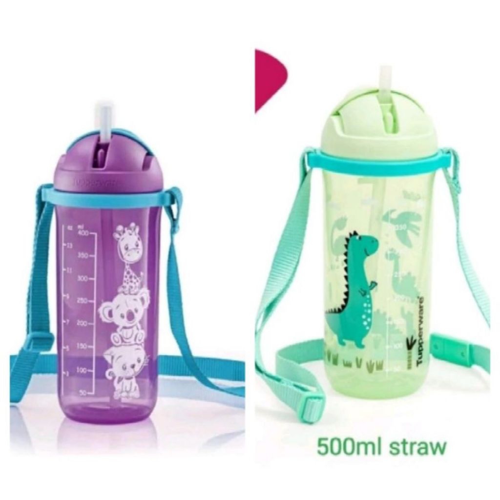 botol minum anak sedotan botol Tupperware kiddos botol minum