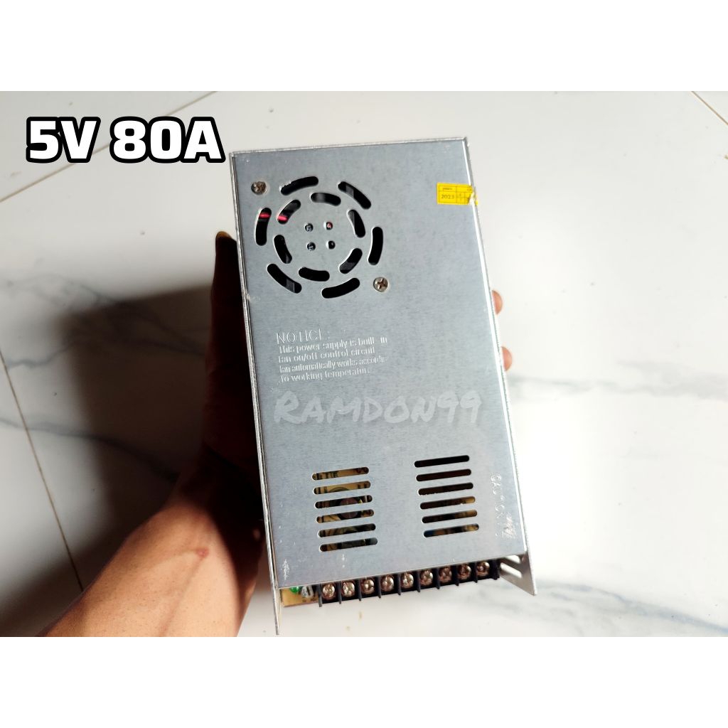 SMPS 5V 80A Adjustable 1.6V-6V Original Slim Fan
