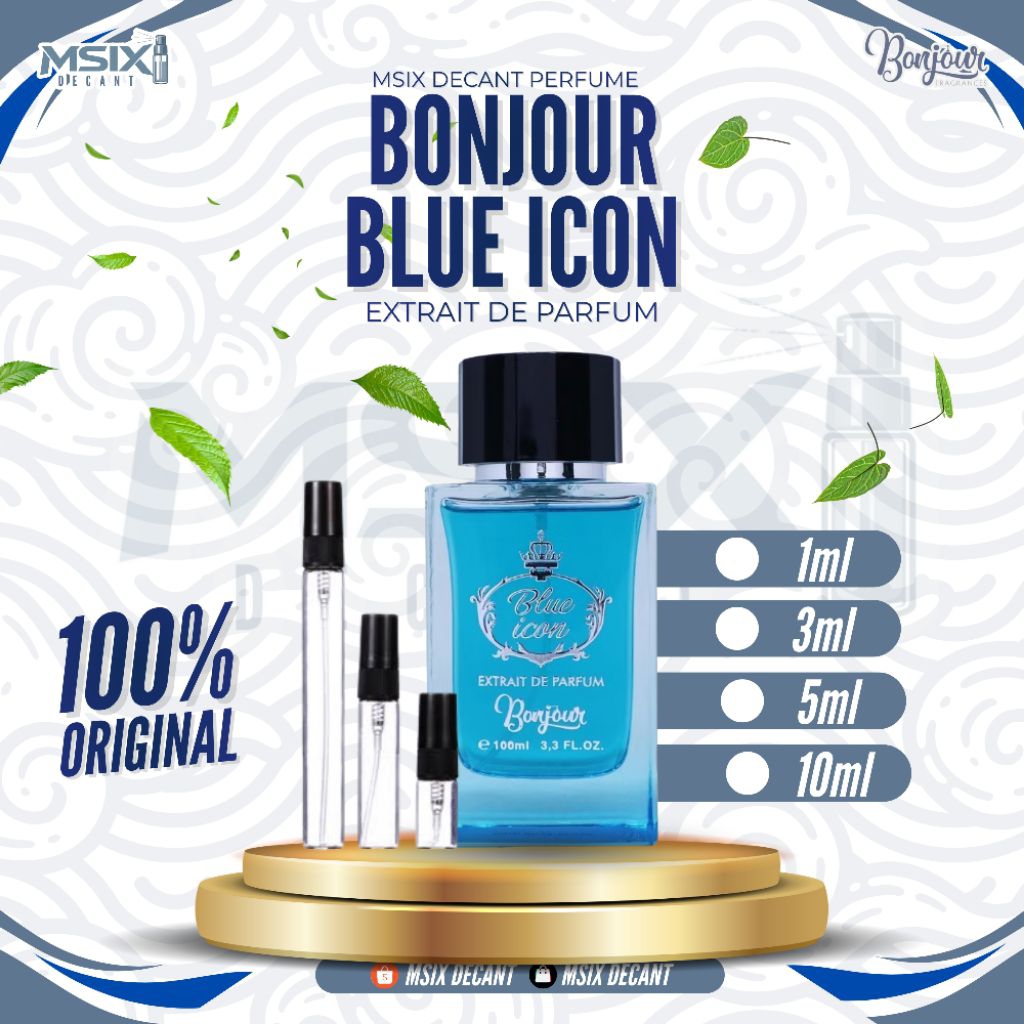 DECANT Parfum Bonjour Blue Icon Extrait De Parfum 100% ORIGINAL
