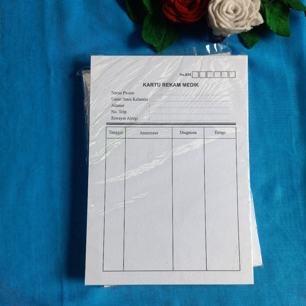 Kartu Rekam Medis/Kartu Berobat/Kartu Pasien/kartu RM