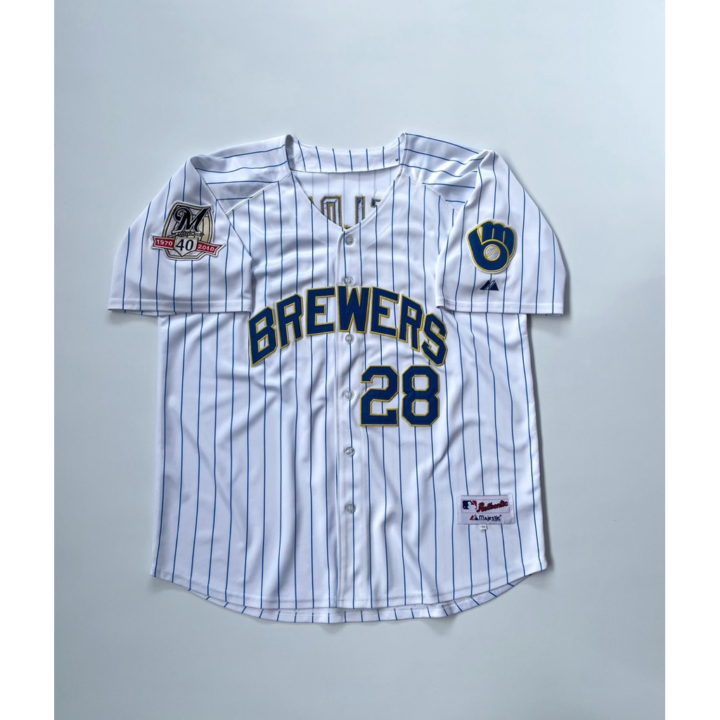 BASEBALL JERSEY BREWERS ORIGINAL MAJESTIC MLB