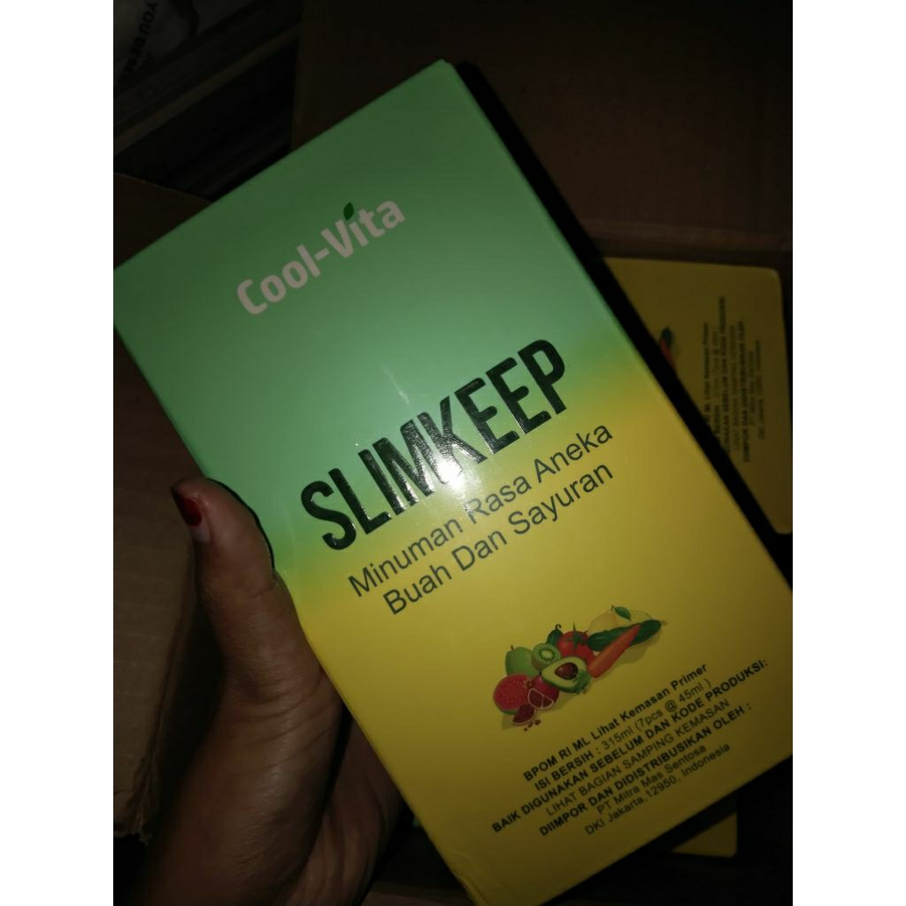coolvita original slimkeep fiber detox drink minuman