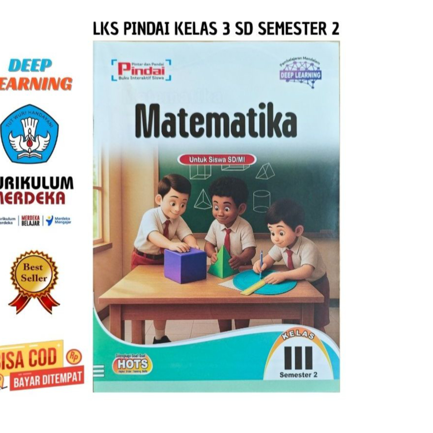 Buku LKS Pindai Kelas 3 SD Matematika Semester 2 Kurikulum Merdeka Edisi Terbaru