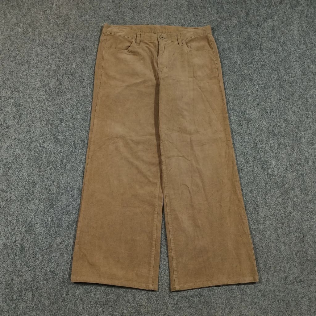 Celana Corduroy panjang pria size 31 baggy second
