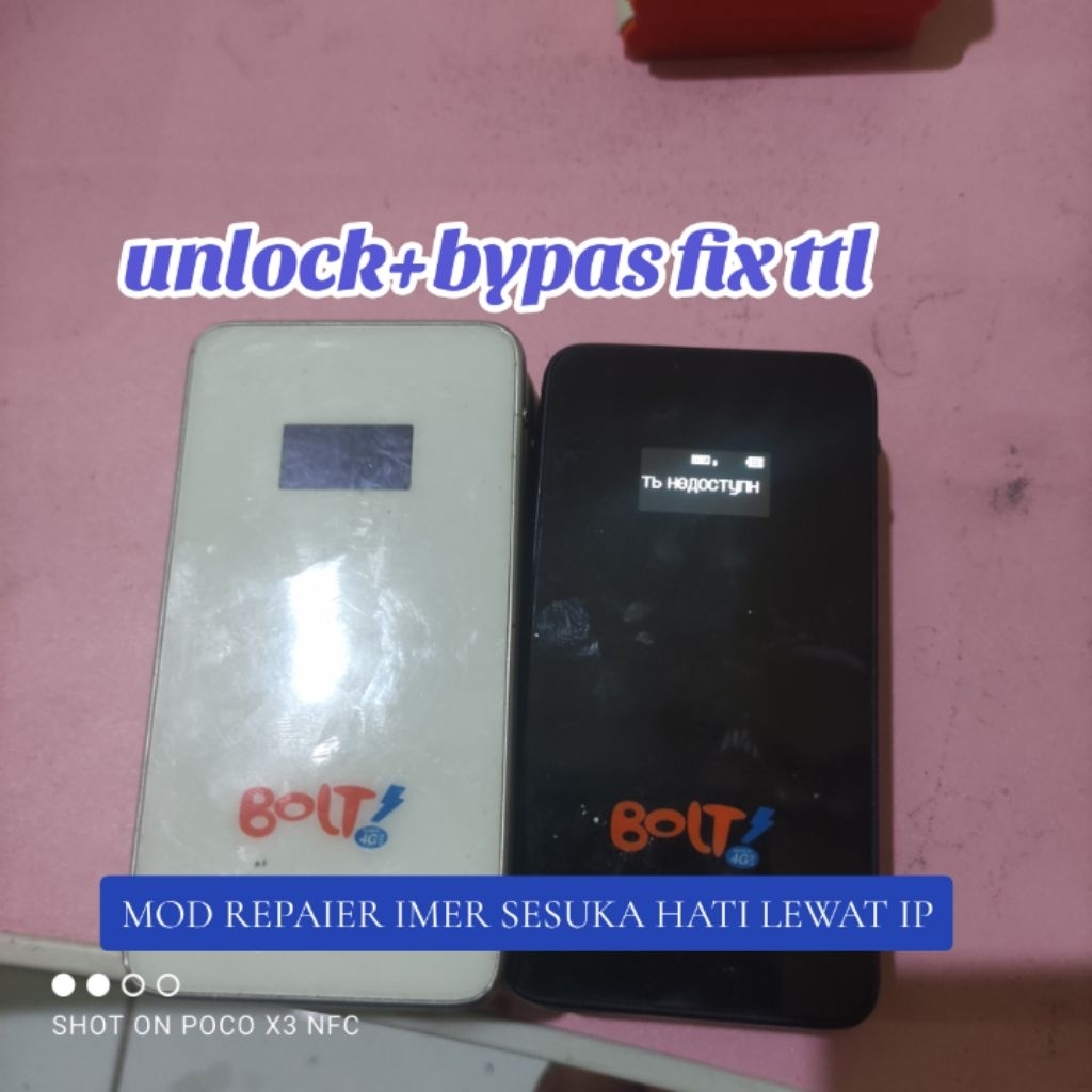 Modem Wifi Bolt bela / huawei E5578 bkn 5577 unlock fix ttl
