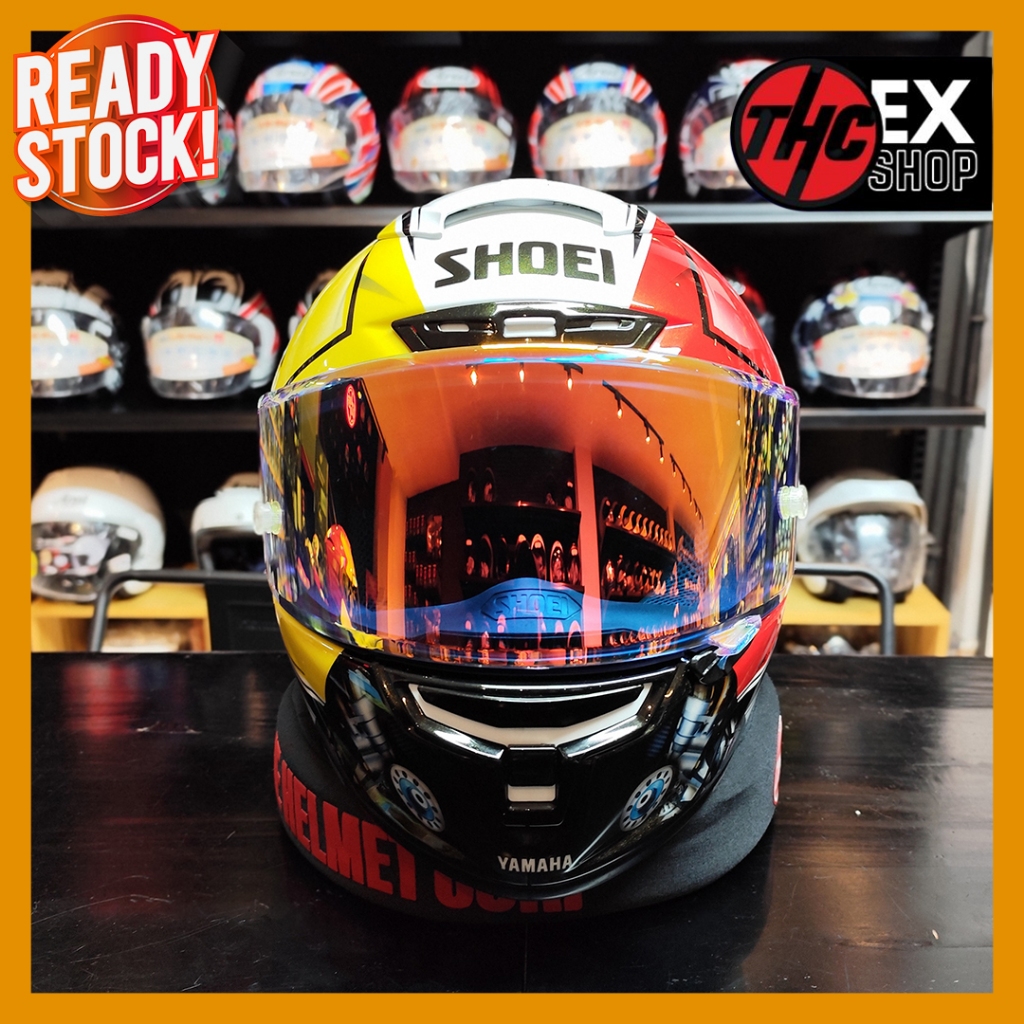 HELM SHOEI X14 CUSTOM PAINT YAMAHA R1 ANNIV 50TH & 60TH SIZE L 2ND FULL FACE HELMET SECOND
