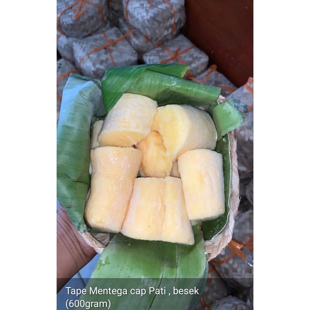 Tape Singkong Gembong Pati Manis Legit kemasan Besek