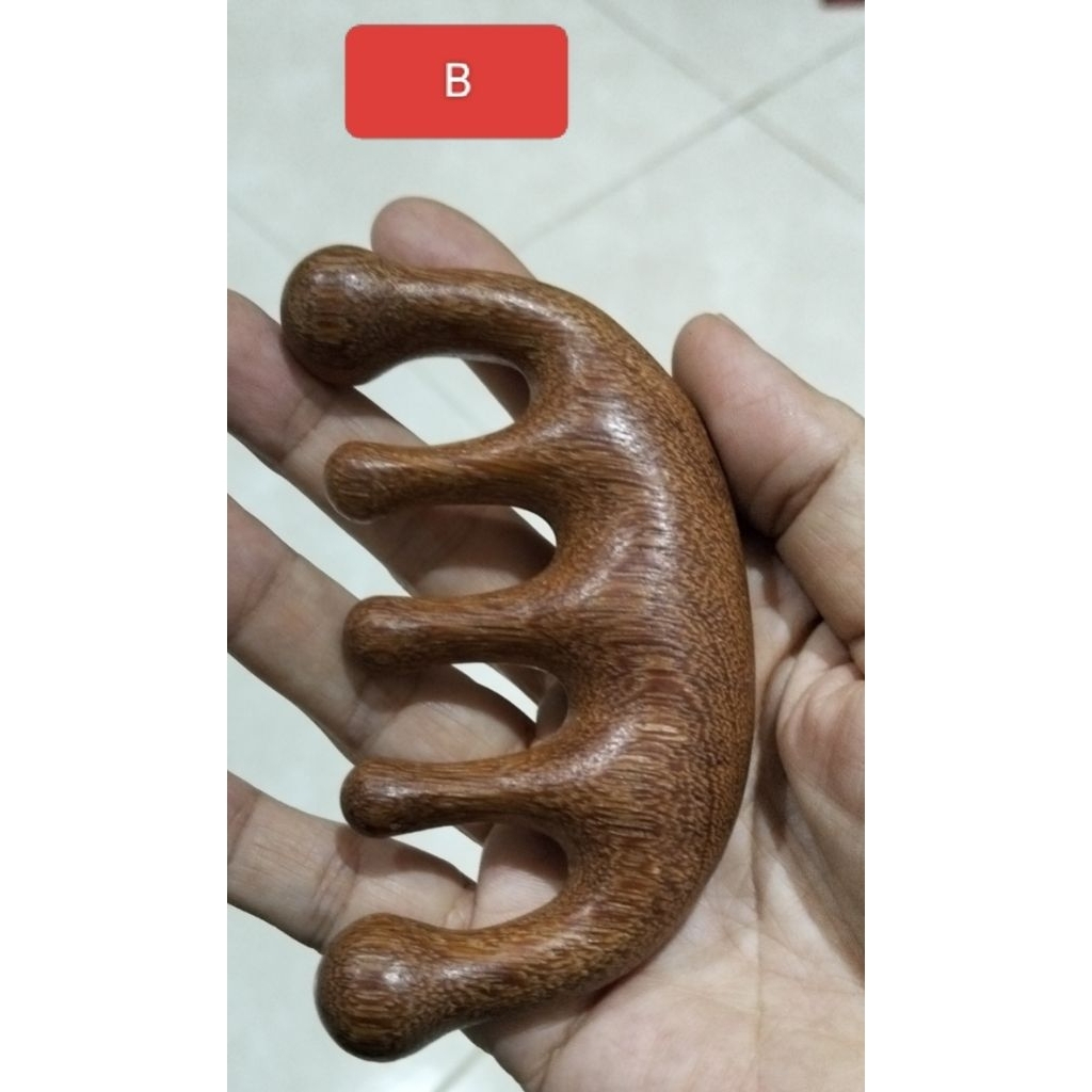 sisir pijat kulit kepala kerokan sisir gigi lebar kayu alami cocok untuk sisir pijat kepala alat pij