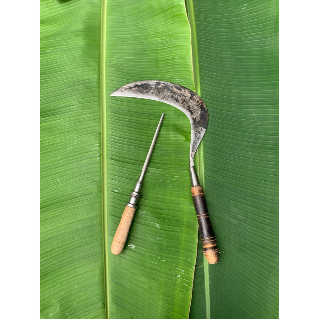 Sabit rumput BAJA TEMBUS bonus stik kristal pengasah