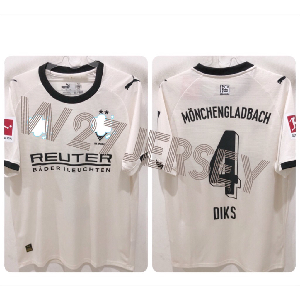 JERSEY MONCHENGLADBACH HOME 2025-2026 name player Diks + Patch Bundesliga