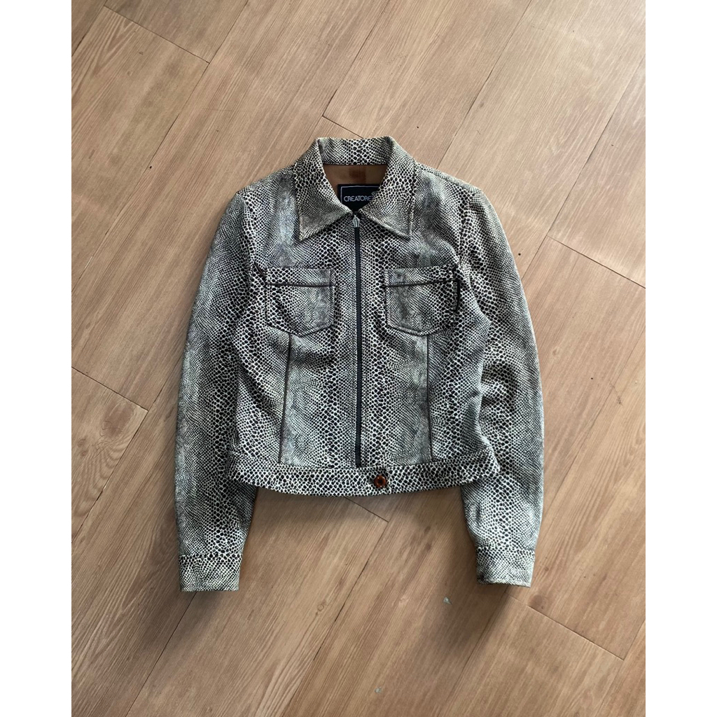 VINTAGE JAPANESE STYLE - GOTH/GRUNGE/VKEI SNAKE AOP JACKET